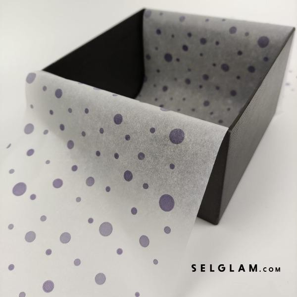 Eco stickers for boxes and satin ribbons