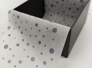 Printed tissue paper for gift wrapping