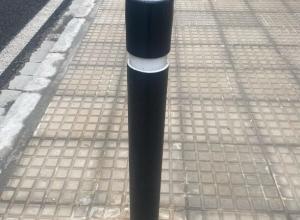 Recycled plastic fixed bollard