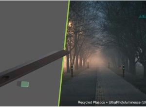 Recycled plastic beacon