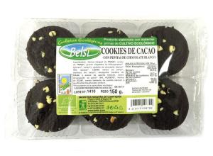 Cocoa Cookies With White Chocolate Chips