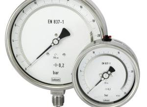Bourdon tube pressure gauge, precision instrument