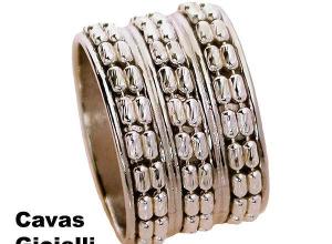 broad-band ring 15.0 mm with insert central chain