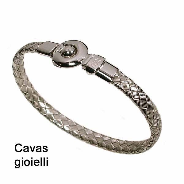 silver bracelet double chain type "snake" Reference  PA