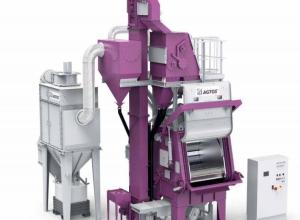 Steel mill tumble blast machine