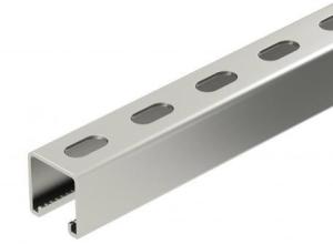 Heavy-duty C-profile rail for individual installation.