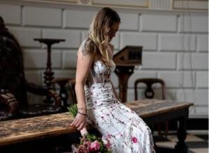 Mermaid Bridal with Colored Lace Details