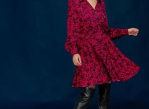 Fuchsia midi dress