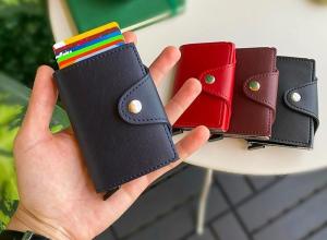 Hodica Konk - PU Leather Pop-Up Wallet Cardholder