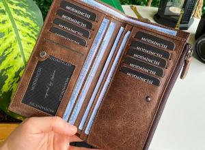 Hodica Mannu - Genuine Leather High Capacity Wallet