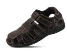 Men's sandals in brown color