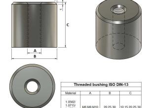 Threaded bushing 