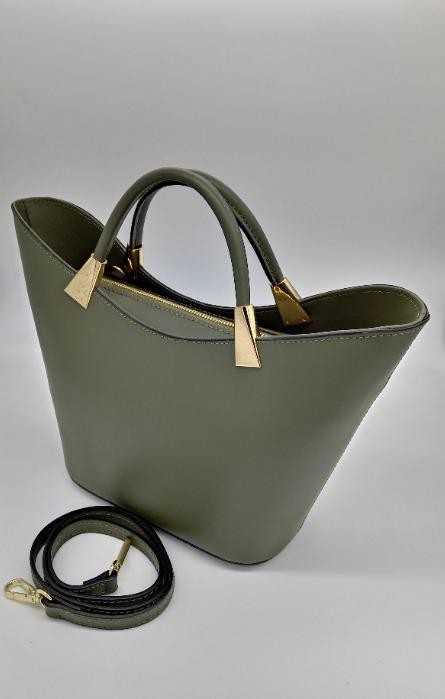 Croco leather shoulderbag