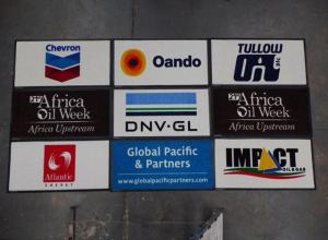Company logo floor mats