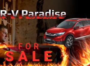 Working car service business Honda CR-V with warehouse