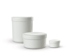 Plastic jars with thread for pharmaceuticals