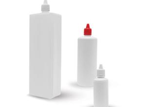 PLASTIC BOTTLES WITH TAMPER-EVIDENT BAND