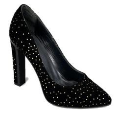 Flat shoe in leather