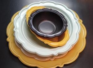 PS INJECTION HEAVY DUTY PLATES-SAFFRON CROCUS SET