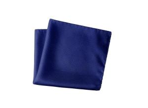Men's pocket square checkered design microfiber - royal blue