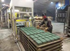 Sale of paving slabs and curb plant