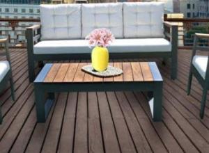 Terra 3 seat aluminum iroco sofa set
