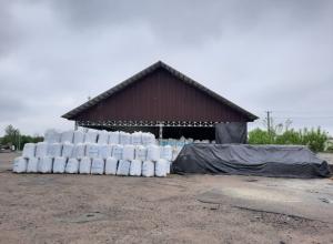 Mineral fertilizers warehouse