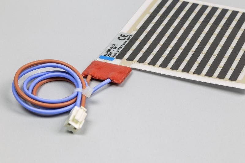 The Heating cable in aluminum foil