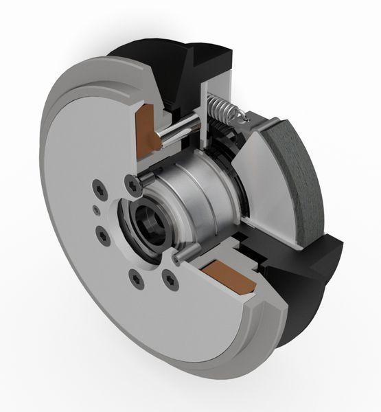 Centrifugal clutches with highly-elastic clutch
