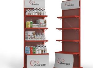 Display stand for dog cosmetics