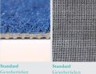 Standard fabric backing Tennis surface