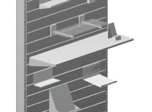 Modular shop rack systems & instore interior shelving design