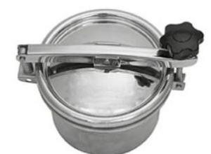 ROUND HATCH WITH CLAMO - Not suitable for pressure or vacuum 213 2311/50 VAL