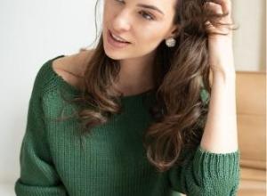 tape knitted sweater 