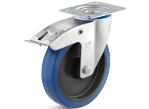 Elastic rubber castors up to 350 kg