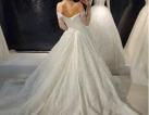 Bing bling handbeaded wedding dress