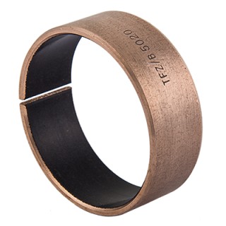 Wrapped composite dry sliding bearing steel / PTFE