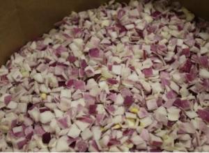 Frozen Onion red cubes 10x10mm