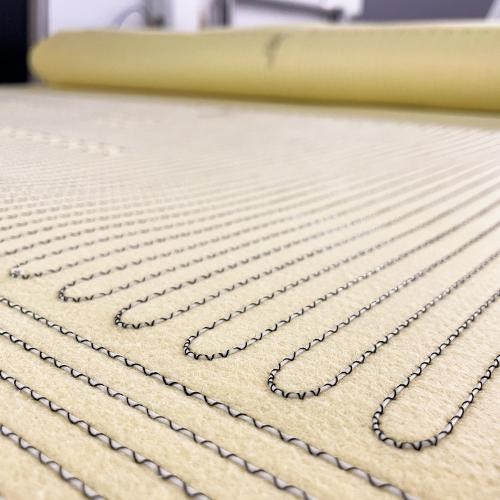 Functional integration on glass mesh fabric