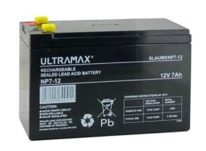 ULTRAMAX NP7-12, 12V 7AH 20HR SEALED BATTERY