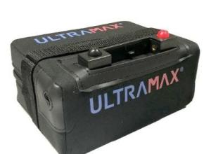 ULTRAMAX 18 TO 27 HOLE LITHIUM GOLF TROLLEY BATTERY
