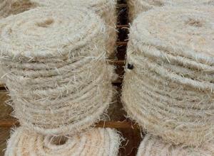 Wood wool rope / holzwolle seil