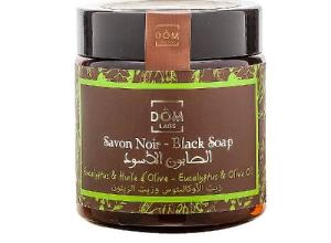 Olive oil and eucalyptus black soap