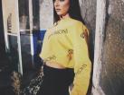 Heavy Cropped Sweat AOP for Ladies
