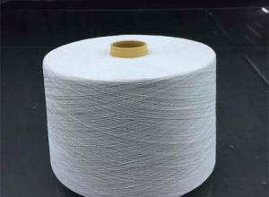 Long hemp half bleached yarn
