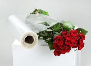 Transparent film for flowers