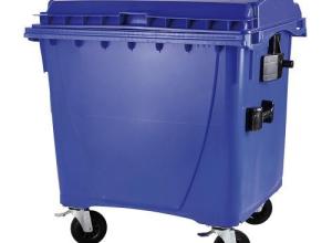 Plastic container 1100 flatid blue