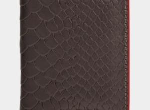 Leather Card Holder with Zipped Closure 