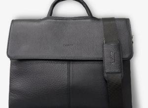 LEATHER LAPTOP BRIEFCASE SHOULDER MESSENGER BAG