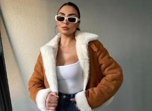 Women's shearling jacket